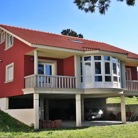 度假居 Espectacular Chalet Frente A La Playa De Laxe *