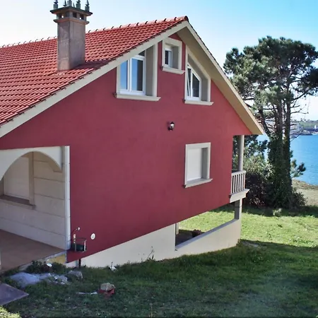 度假居 Espectacular Chalet Frente A La Playa De Laxe *